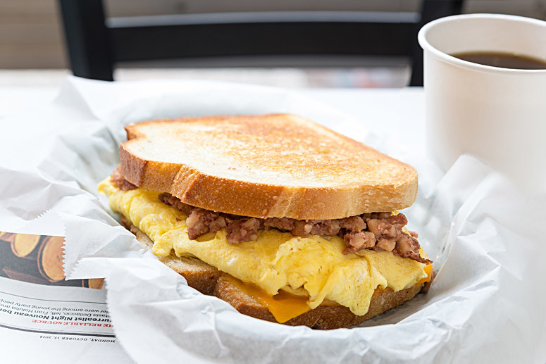 Breakfast sandwiches served all day